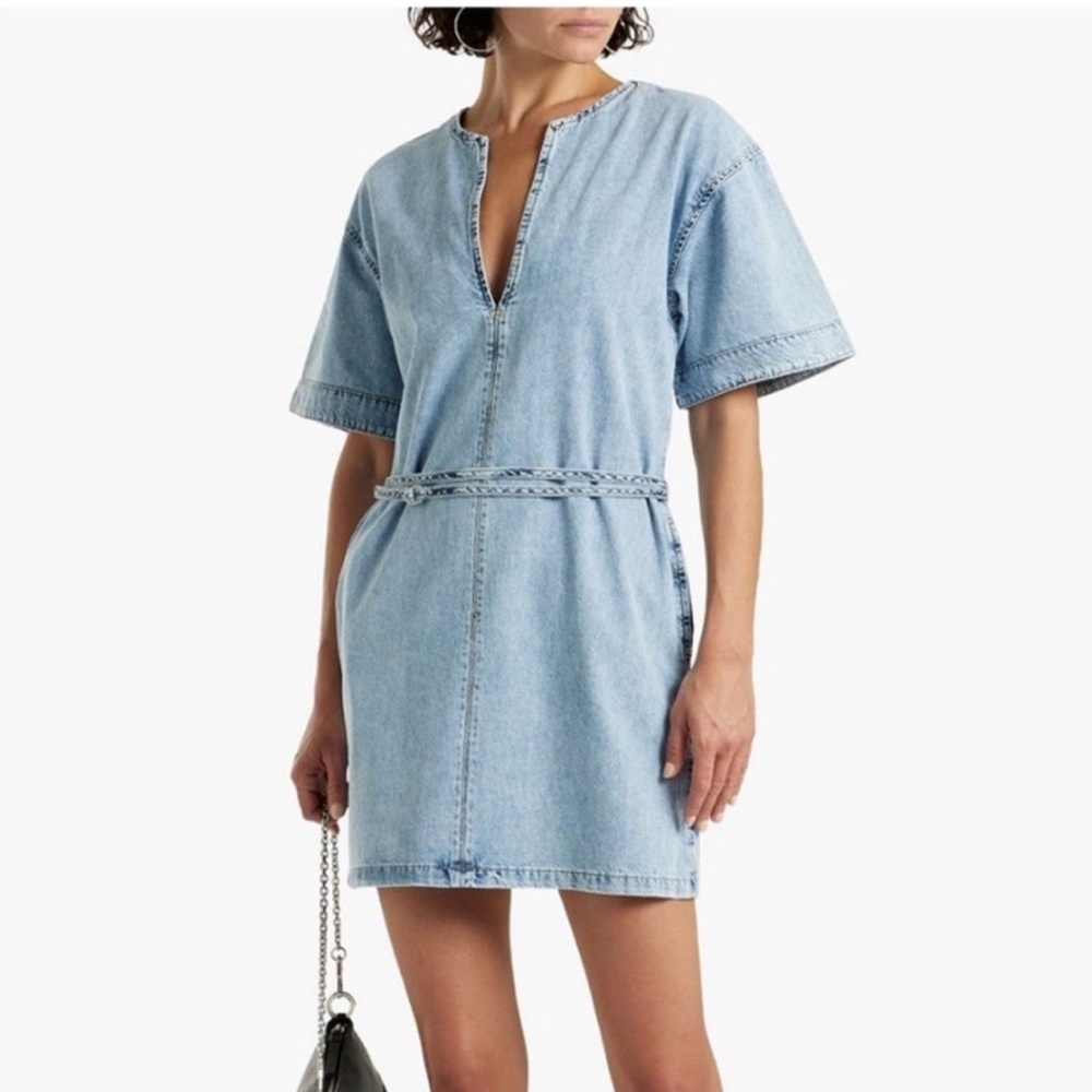 Frame kaftan Denim Mini Dress